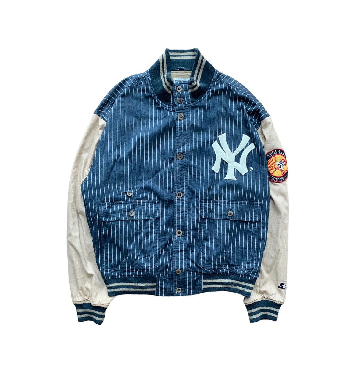 MLB New York Yankees 50th Anniversary Varsity Jacket Starter MLB Size US L / EU 52-54 / 3 - 1 Thumbnail