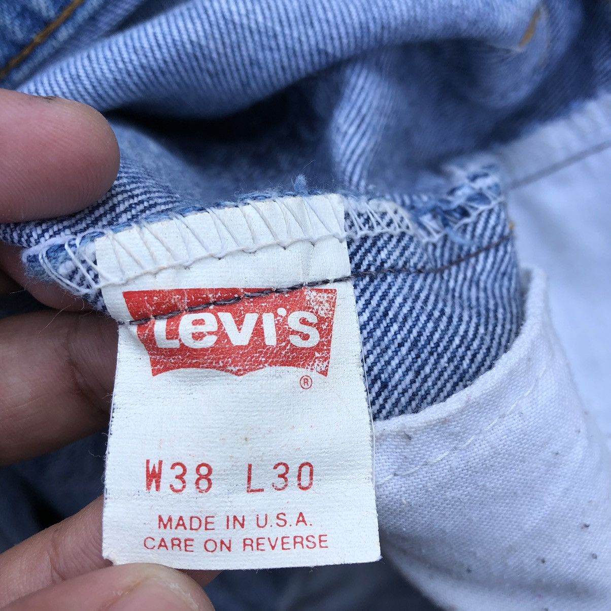 Levi's × Levi's Vintage Clothing 🔥Rare🔥🇺🇸Levis Custom Bandana Patchwork Distressed Denim Jeans Size US 38 / EU 54 - 19 Thumbnail