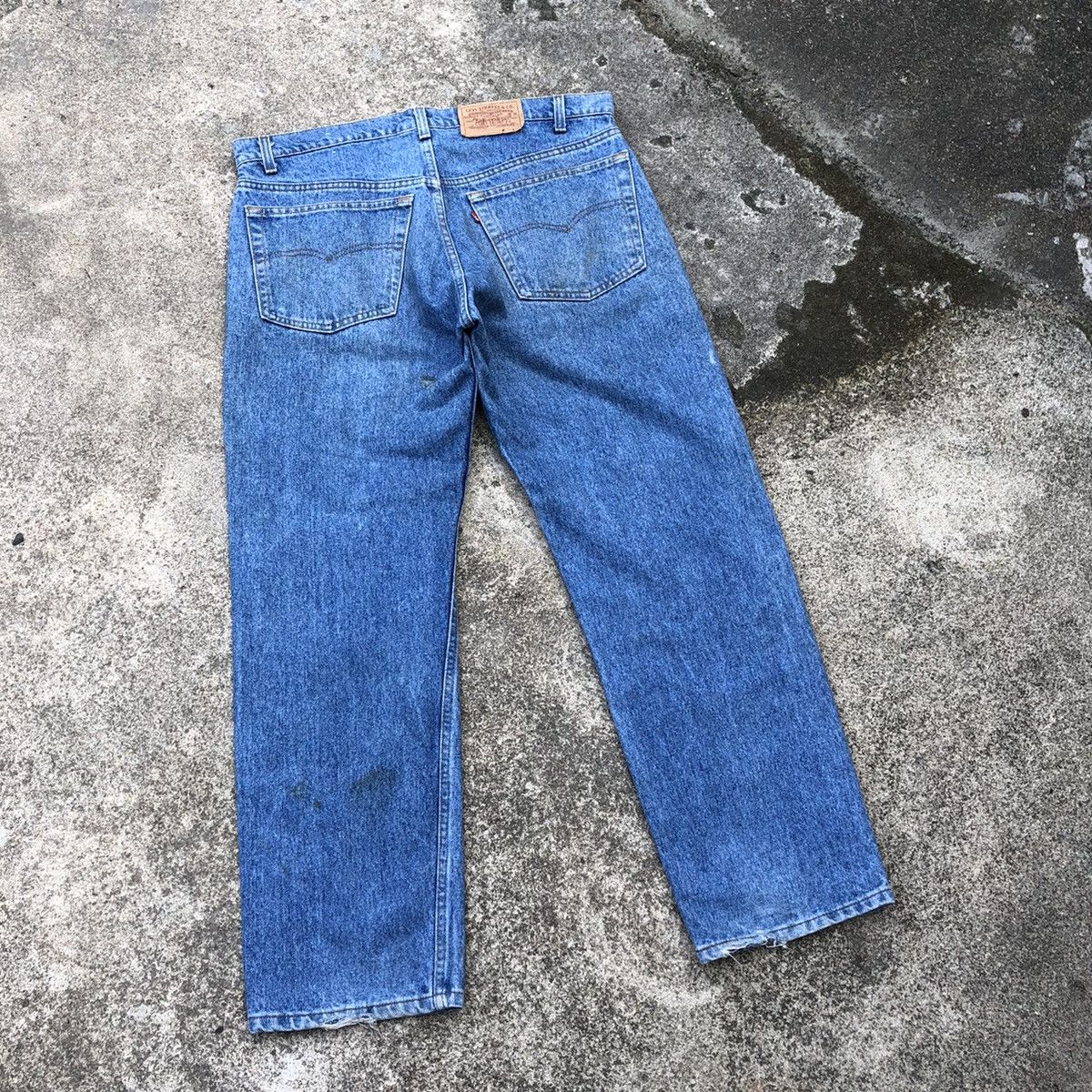 Levi's × Levi's Vintage Clothing 🔥Rare🔥🇺🇸Levis Custom Bandana Patchwork Distressed Denim Jeans Size US 38 / EU 54 - 4 Thumbnail