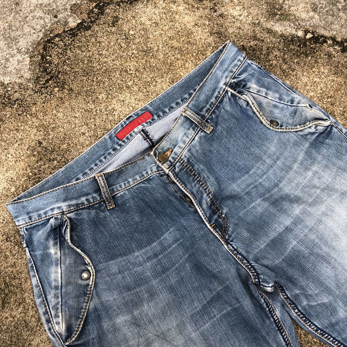 French Connection × Vintage 🔥Thrash🔥French Connection Patchwork Rips Distress Jeans Size US 36 / EU 52 - 7 Thumbnail