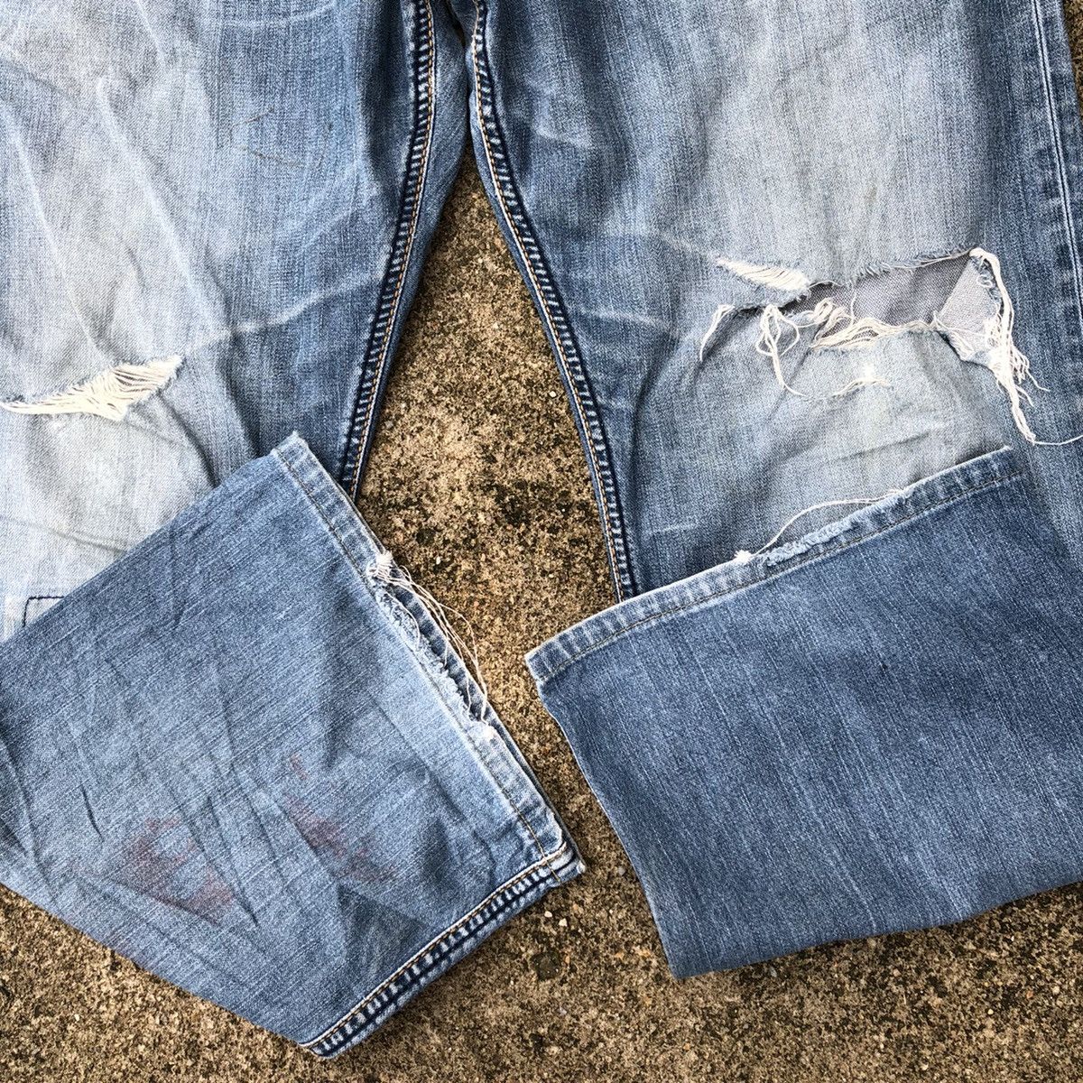 French Connection × Vintage 🔥Thrash🔥French Connection Patchwork Rips Distress Jeans Size US 36 / EU 52 - 12 Thumbnail