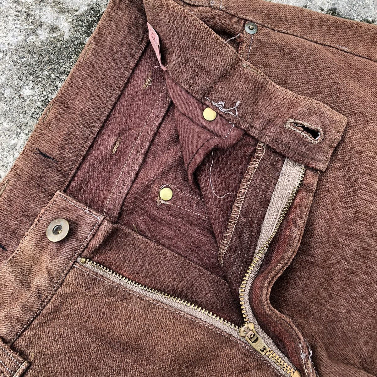 Japanese Brand × Vintage 🔥Rare🔥Vintage Figment Patchwork Distressed Punk Style Jeans Size US 32 / EU 48 - 15 Thumbnail