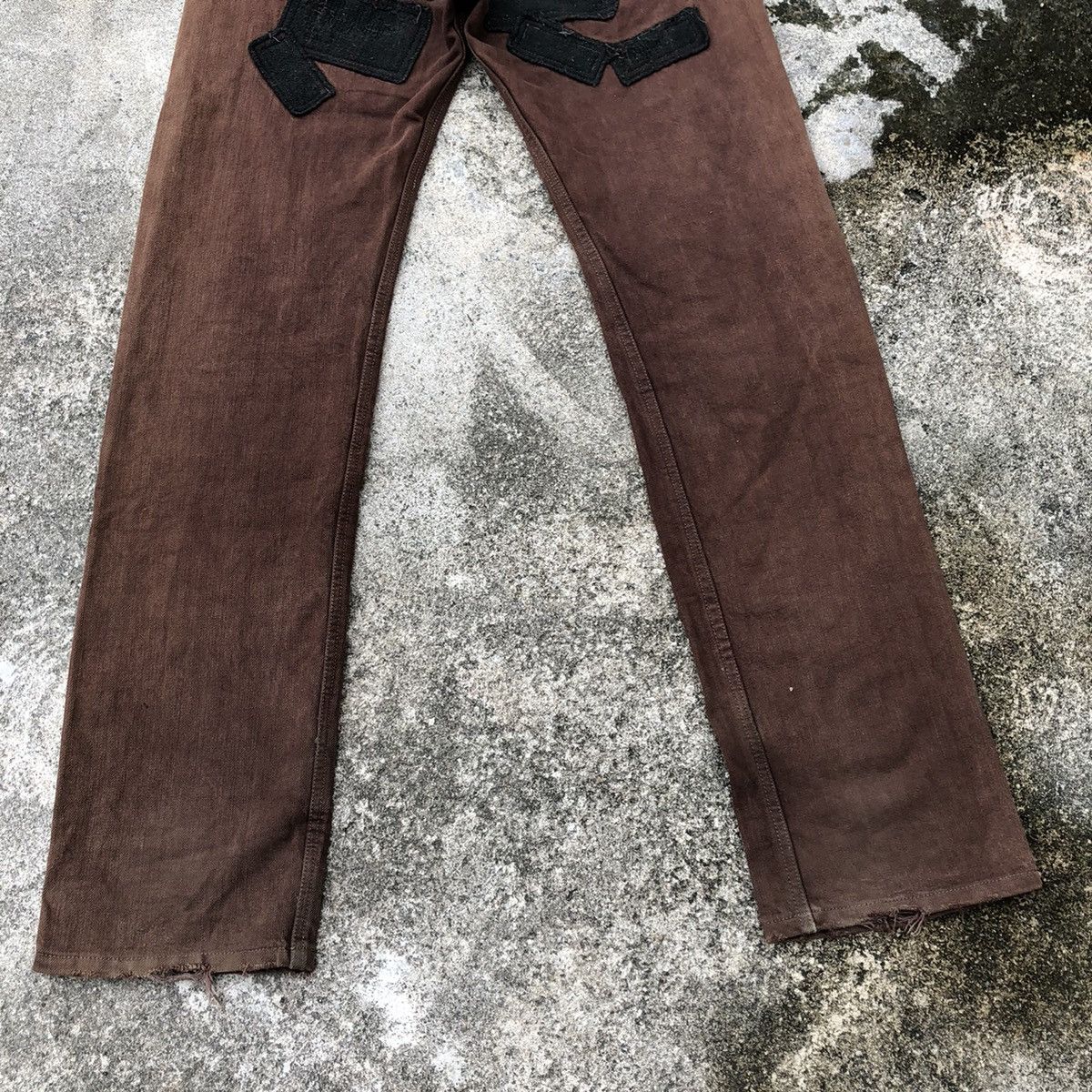 Japanese Brand × Vintage 🔥Rare🔥Vintage Figment Patchwork Distressed Punk Style Jeans Size US 32 / EU 48 - 8 Thumbnail