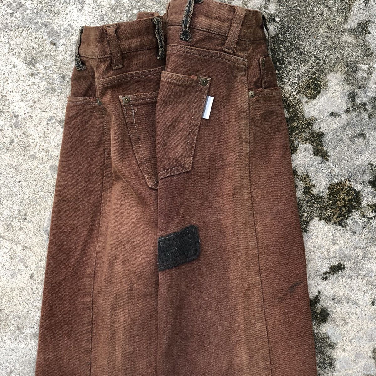 Japanese Brand × Vintage 🔥Rare🔥Vintage Figment Patchwork Distressed Punk Style Jeans Size US 32 / EU 48 - 10 Thumbnail