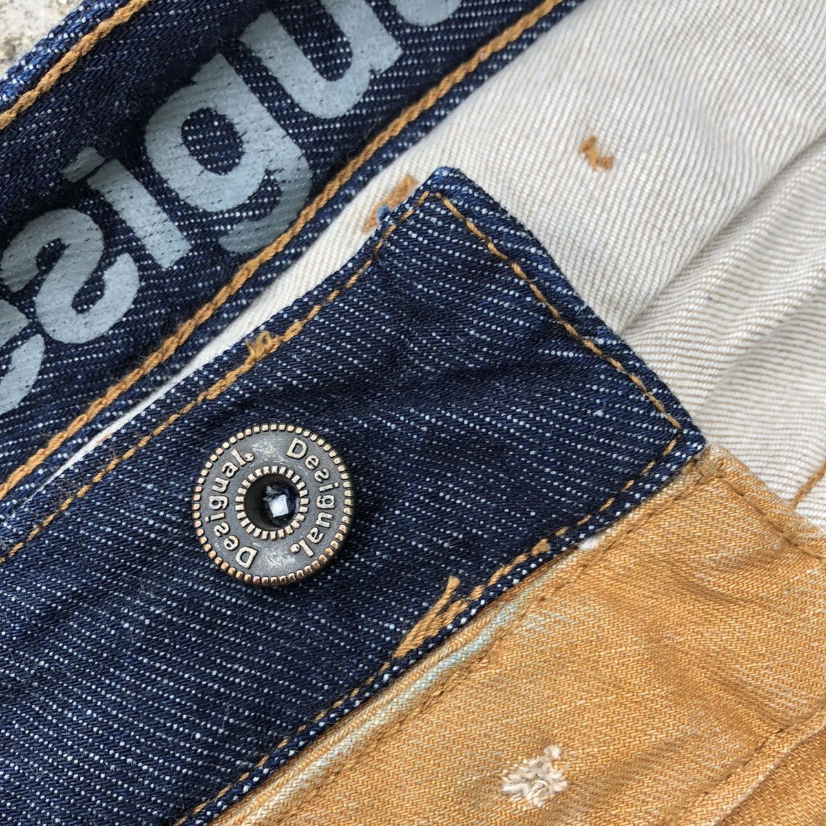 Desigual × Vintage 🔥Dope🔥Rare🔥Desigual Double Waist Designer Style Jeans Size US 32 / EU 48 - 16 Thumbnail