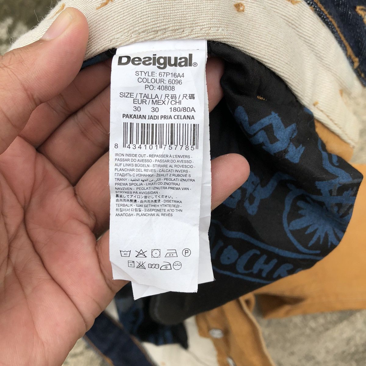 Desigual × Vintage 🔥Dope🔥Rare🔥Desigual Double Waist Designer Style Jeans Size US 32 / EU 48 - 20 Thumbnail