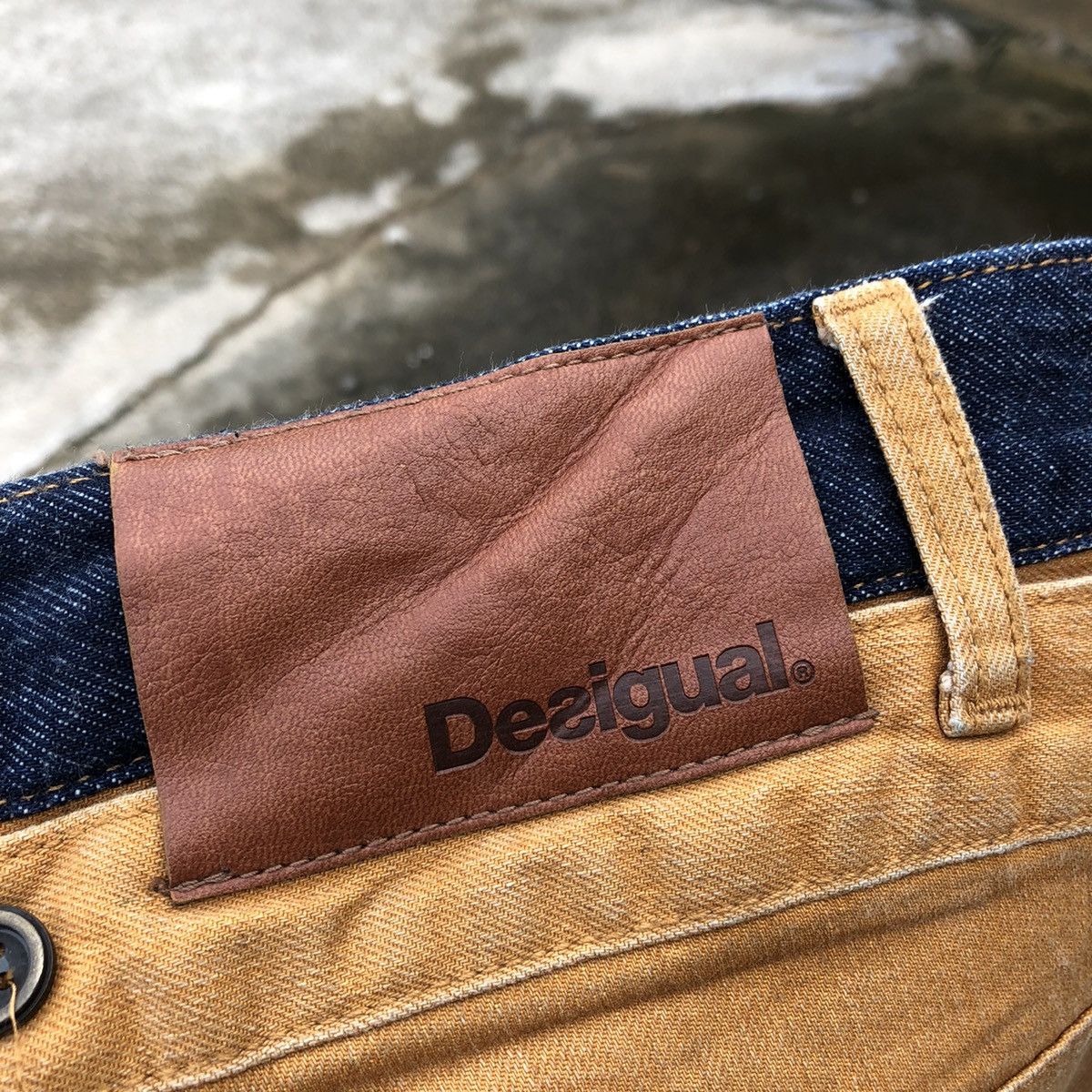 Desigual × Vintage 🔥Dope🔥Rare🔥Desigual Double Waist Designer Style Jeans Size US 32 / EU 48 - 11 Thumbnail