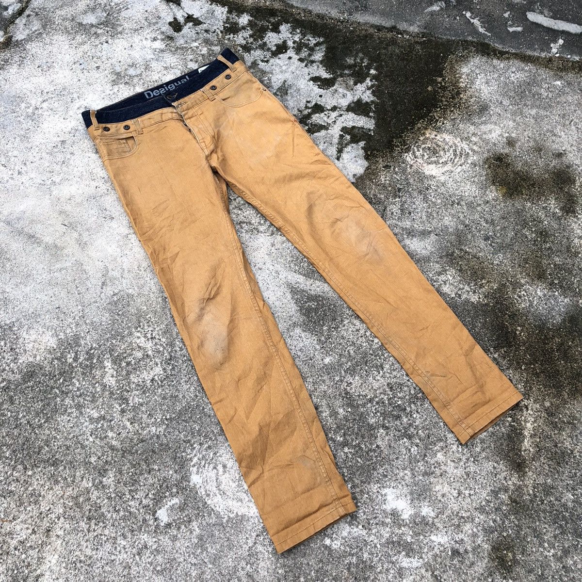 Desigual × Vintage 🔥Dope🔥Rare🔥Desigual Double Waist Designer Style Jeans Size US 32 / EU 48 - 1 Thumbnail
