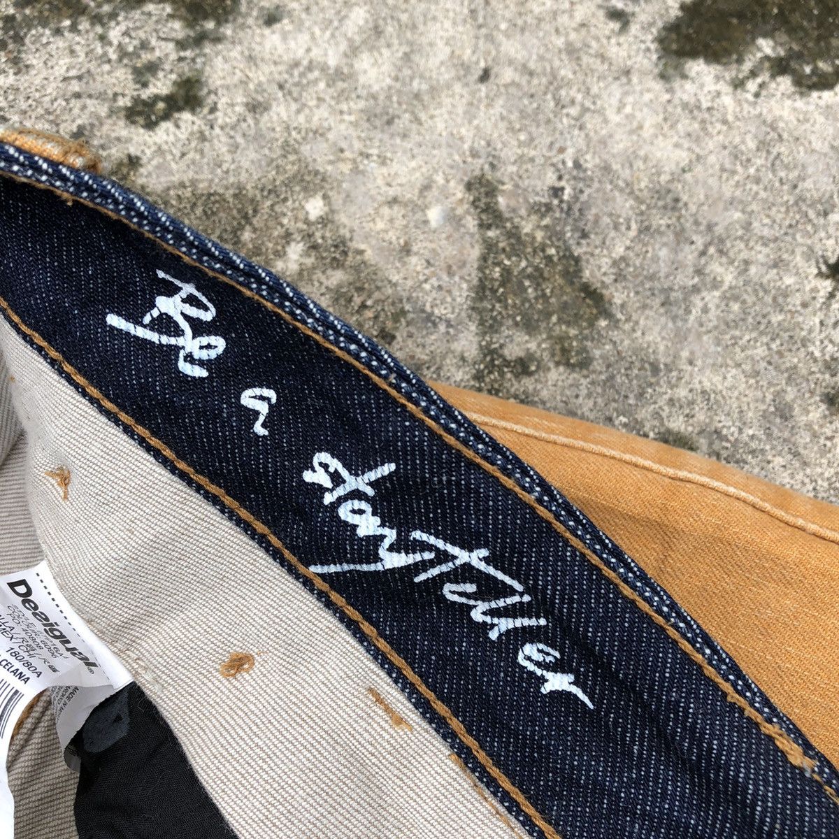 Desigual × Vintage 🔥Dope🔥Rare🔥Desigual Double Waist Designer Style Jeans Size US 32 / EU 48 - 17 Thumbnail