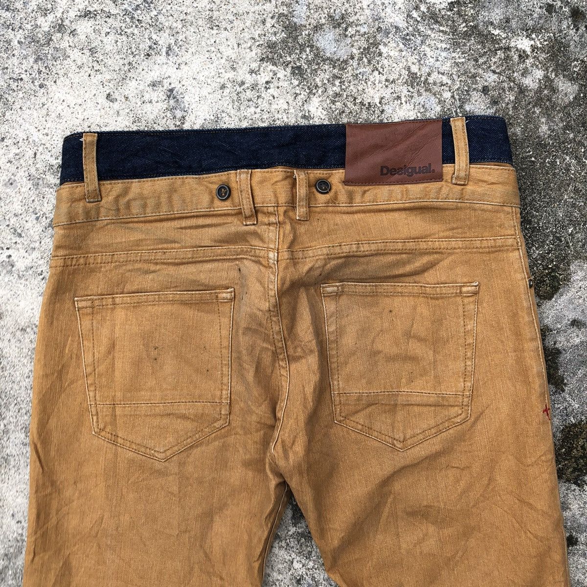 Desigual × Vintage 🔥Dope🔥Rare🔥Desigual Double Waist Designer Style Jeans Size US 32 / EU 48 - 6 Thumbnail