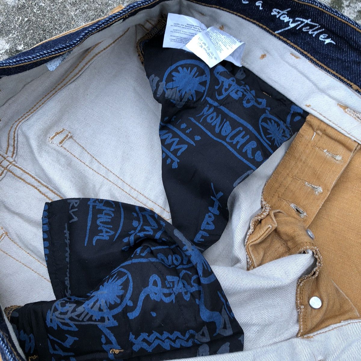 Desigual × Vintage 🔥Dope🔥Rare🔥Desigual Double Waist Designer Style Jeans Size US 32 / EU 48 - 18 Thumbnail