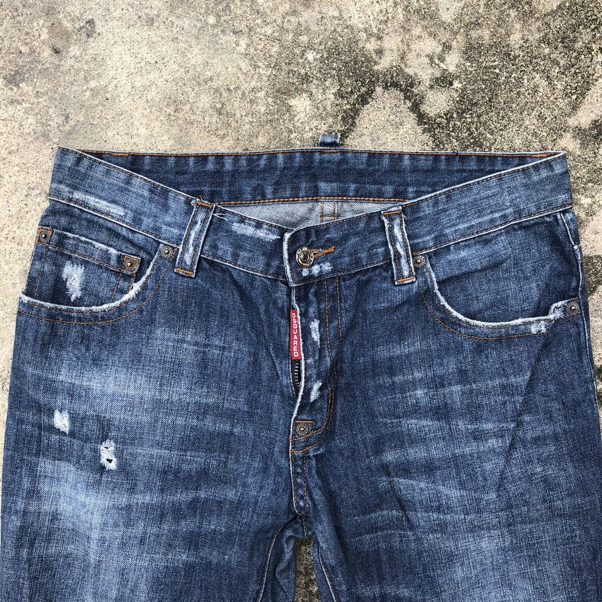 Dsquared2 × Vintage Rare Vintage Dsquared2 Distress Denim Jeans Size US 32 / EU 48 - 2 Thumbnail