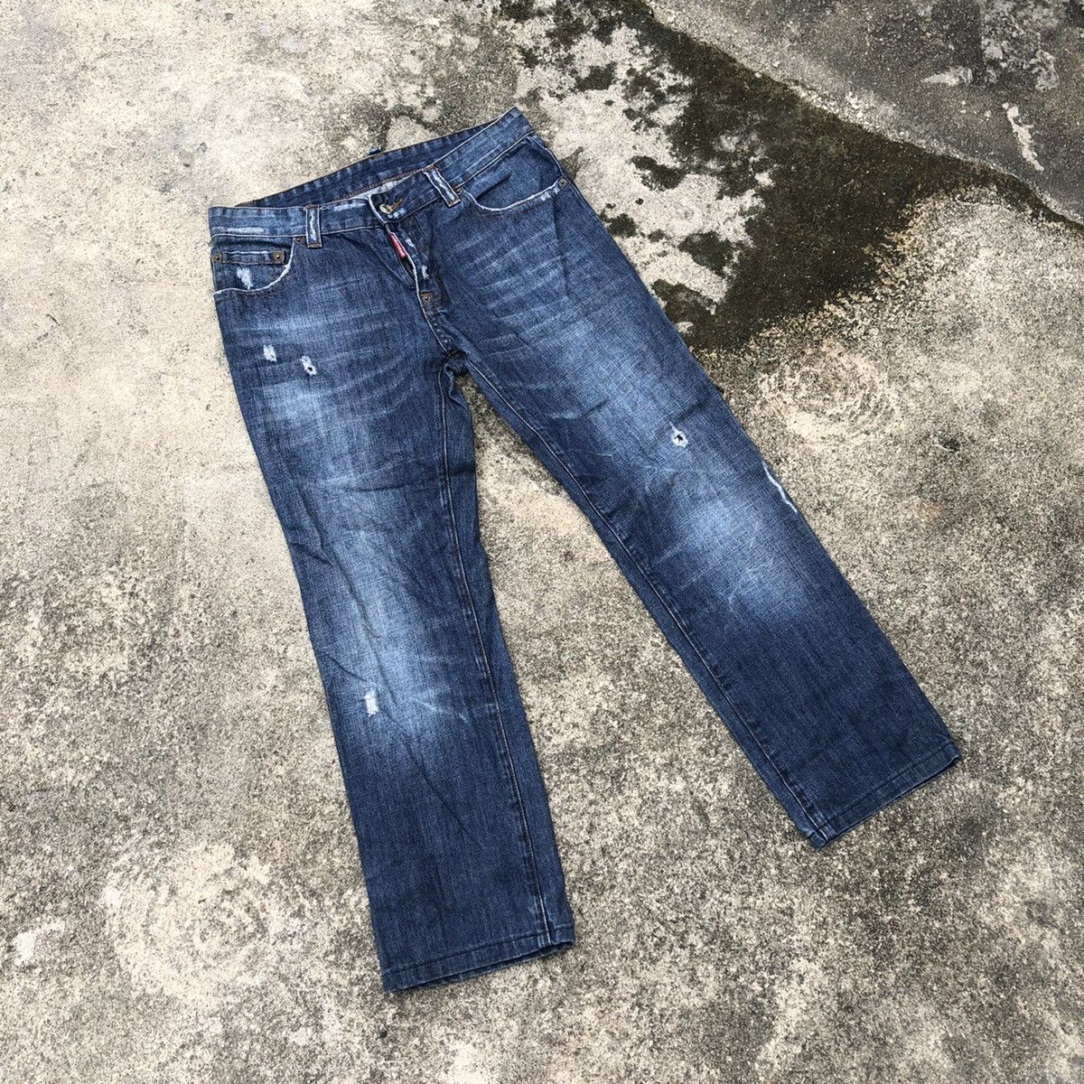 Dsquared2 × Vintage Rare Vintage Dsquared2 Distress Denim Jeans Size US 32 / EU 48 - 1 Thumbnail