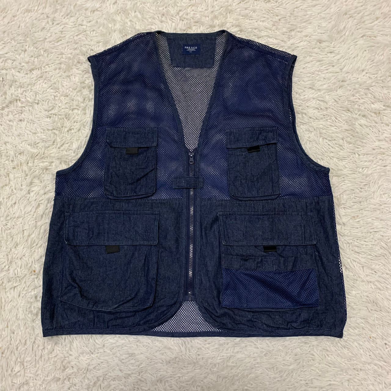 Japanese Brand FRESCO Multipockets vest Size US L / EU 52-54 / 3 - 10 Thumbnail