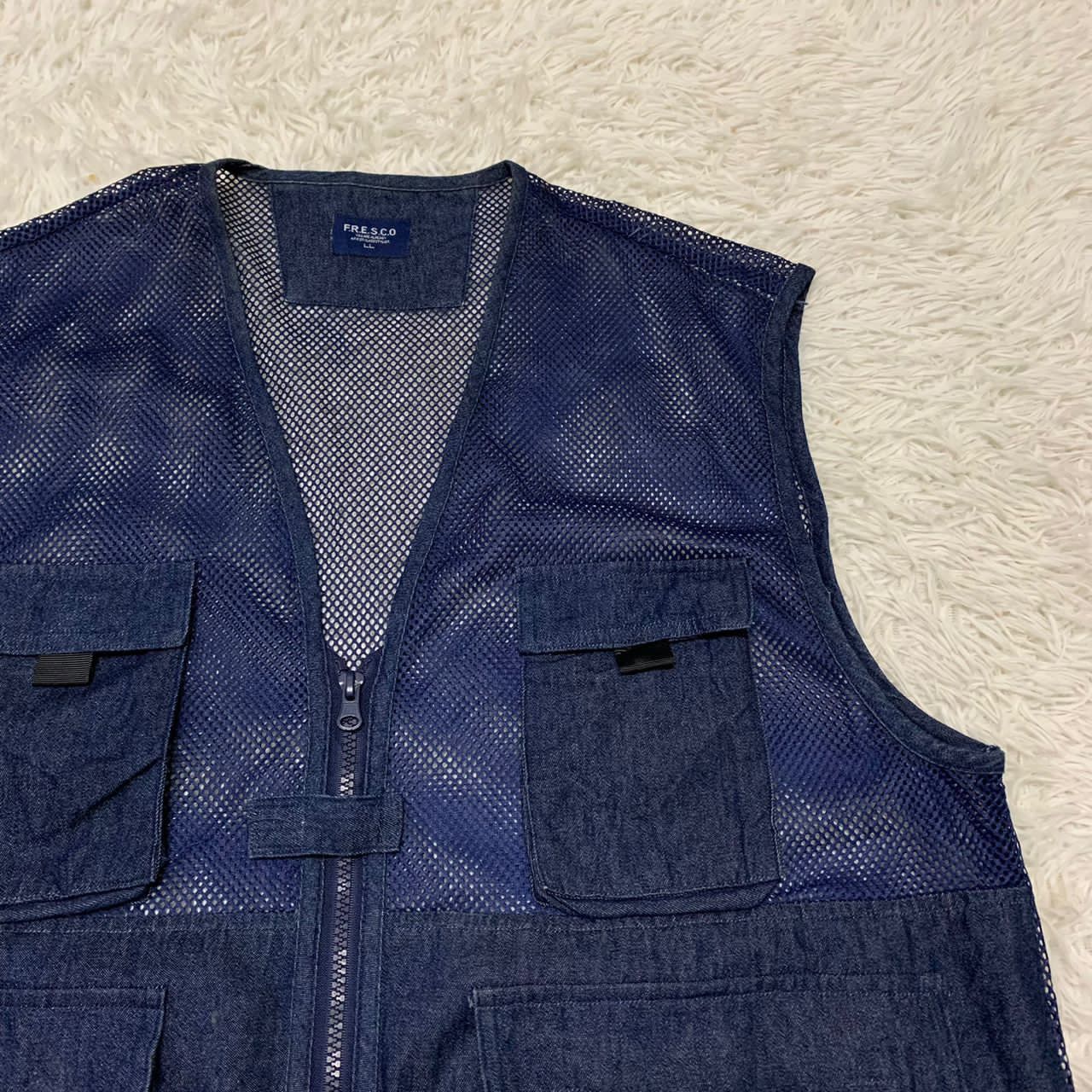Japanese Brand FRESCO Multipockets vest Size US L / EU 52-54 / 3 - 5 Thumbnail