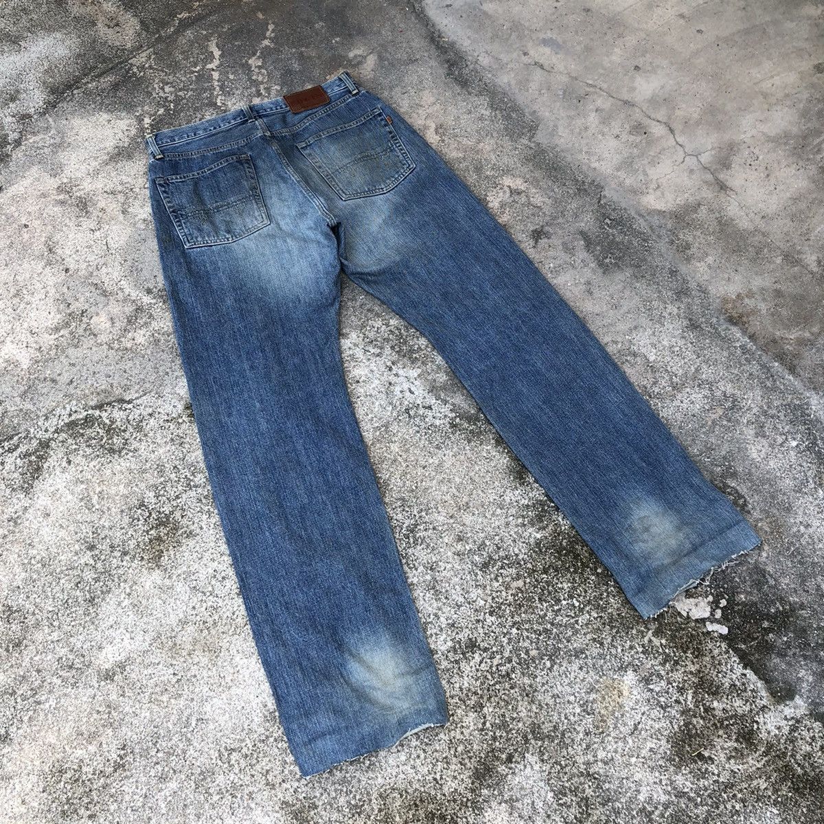 Edwin × Vintage Rare Vintage Edwin 505 Stoned Wash Distress Selvedge Jeans Size US 32 / EU 48 - 5 Thumbnail