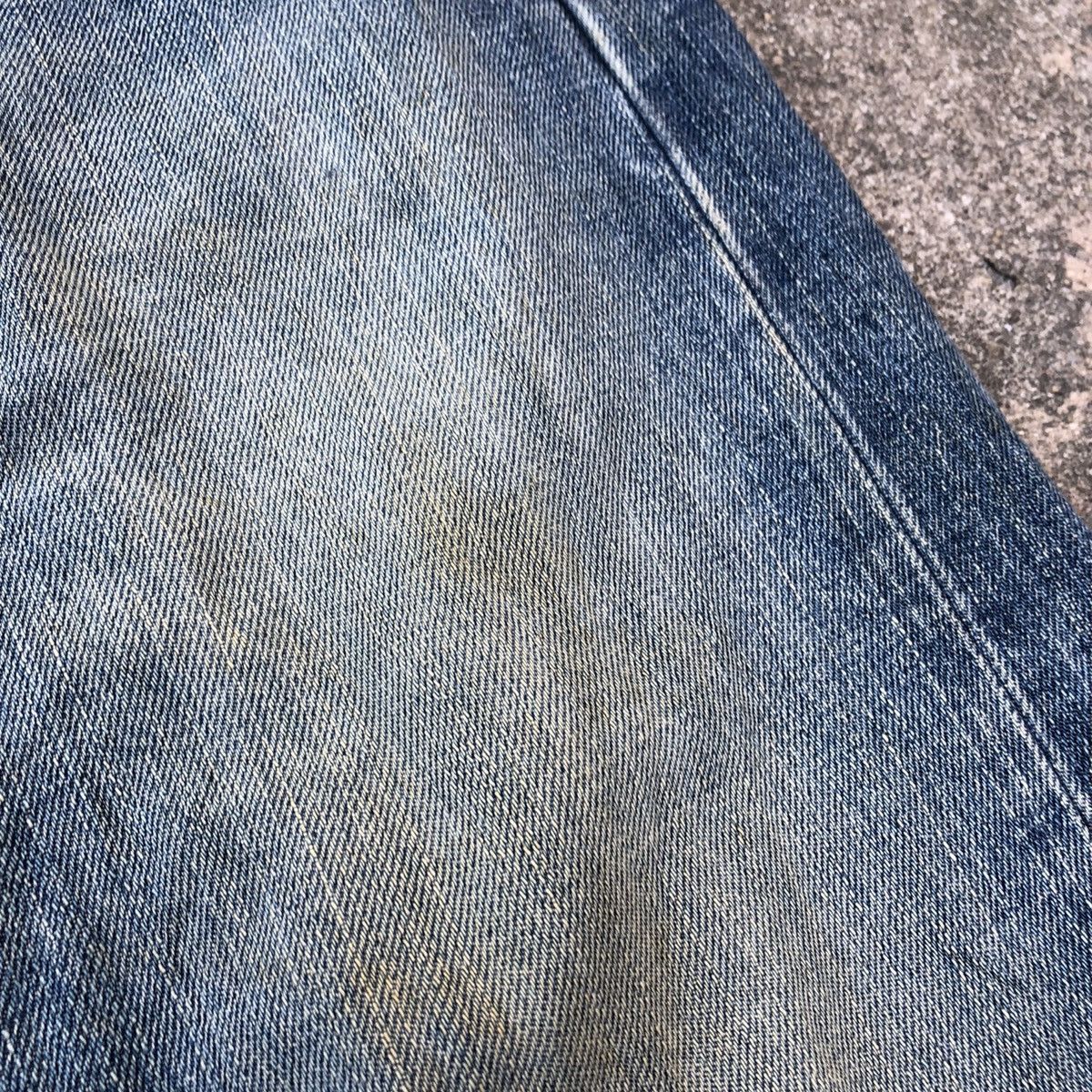 Edwin × Vintage Rare Vintage Edwin 505 Stoned Wash Distress Selvedge Jeans Size US 32 / EU 48 - 10 Thumbnail