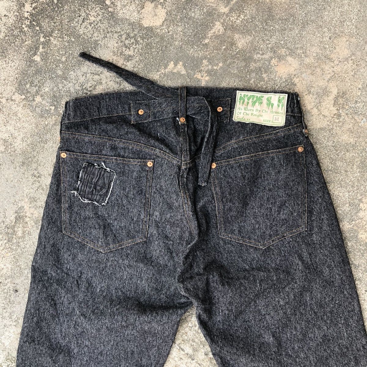 Japanese Brand × Vintage 🔥Rare🔥Vintage England Hyde SK Original Patchwork Denim Jeans Size US 32 / EU 48 - 6 Thumbnail