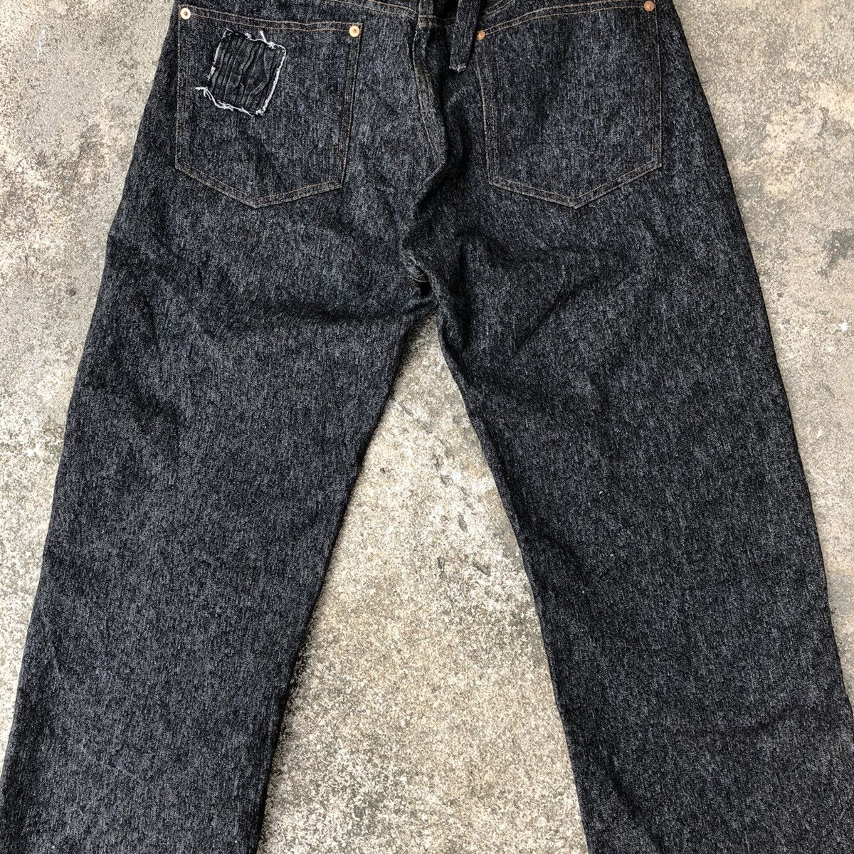Japanese Brand × Vintage 🔥Rare🔥Vintage England Hyde SK Original Patchwork Denim Jeans Size US 32 / EU 48 - 7 Thumbnail