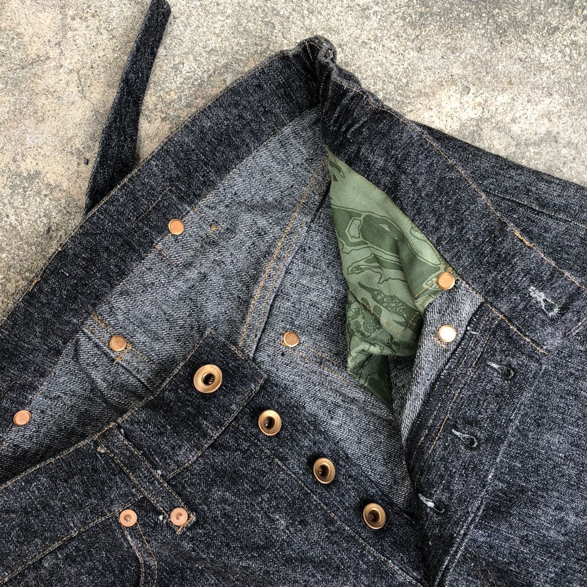 Japanese Brand × Vintage 🔥Rare🔥Vintage England Hyde SK Original Patchwork Denim Jeans Size US 32 / EU 48 - 13 Thumbnail