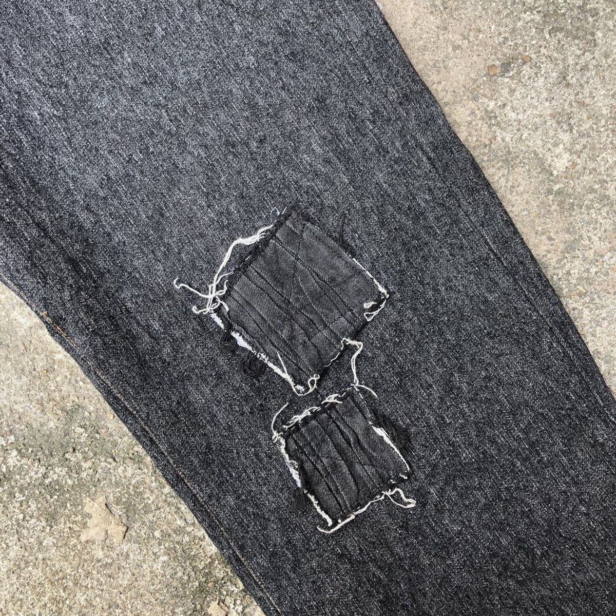 Japanese Brand × Vintage 🔥Rare🔥Vintage England Hyde SK Original Patchwork Denim Jeans Size US 32 / EU 48 - 9 Thumbnail