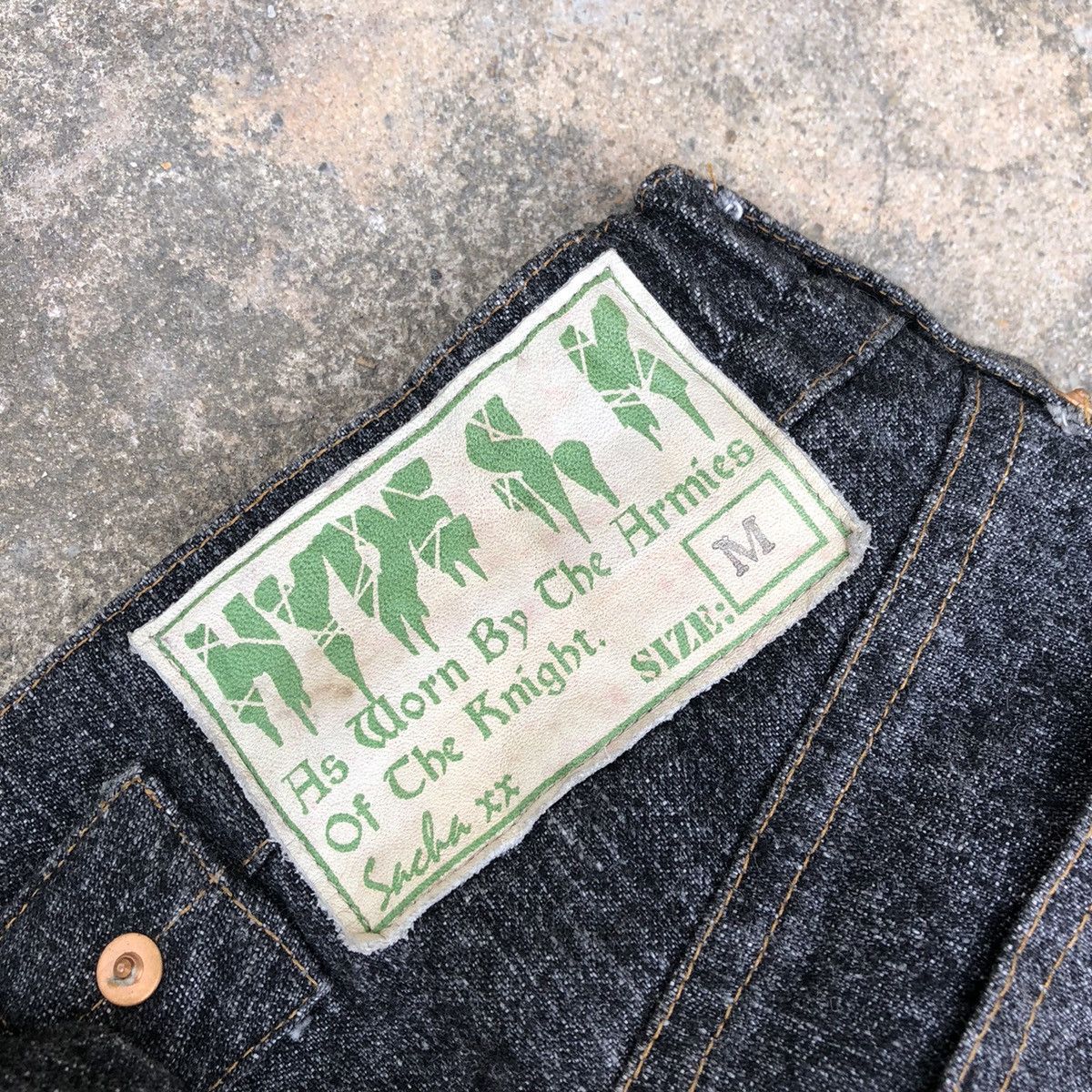 Japanese Brand × Vintage 🔥Rare🔥Vintage England Hyde SK Original Patchwork Denim Jeans Size US 32 / EU 48 - 11 Thumbnail