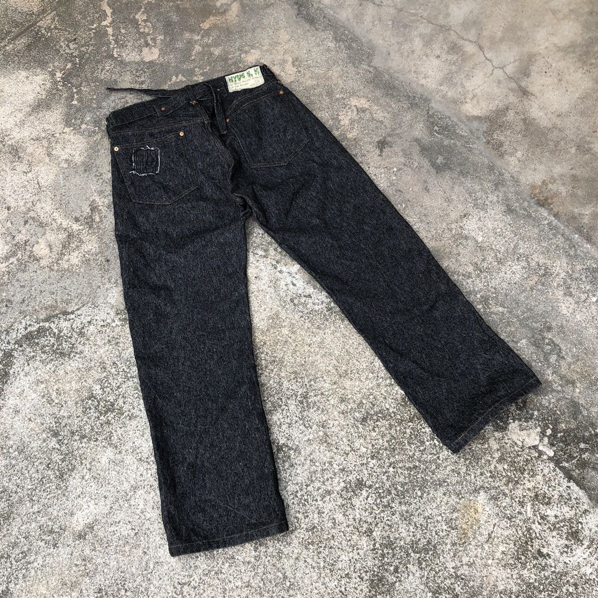 Japanese Brand × Vintage 🔥Rare🔥Vintage England Hyde SK Original Patchwork Denim Jeans Size US 32 / EU 48 - 5 Thumbnail