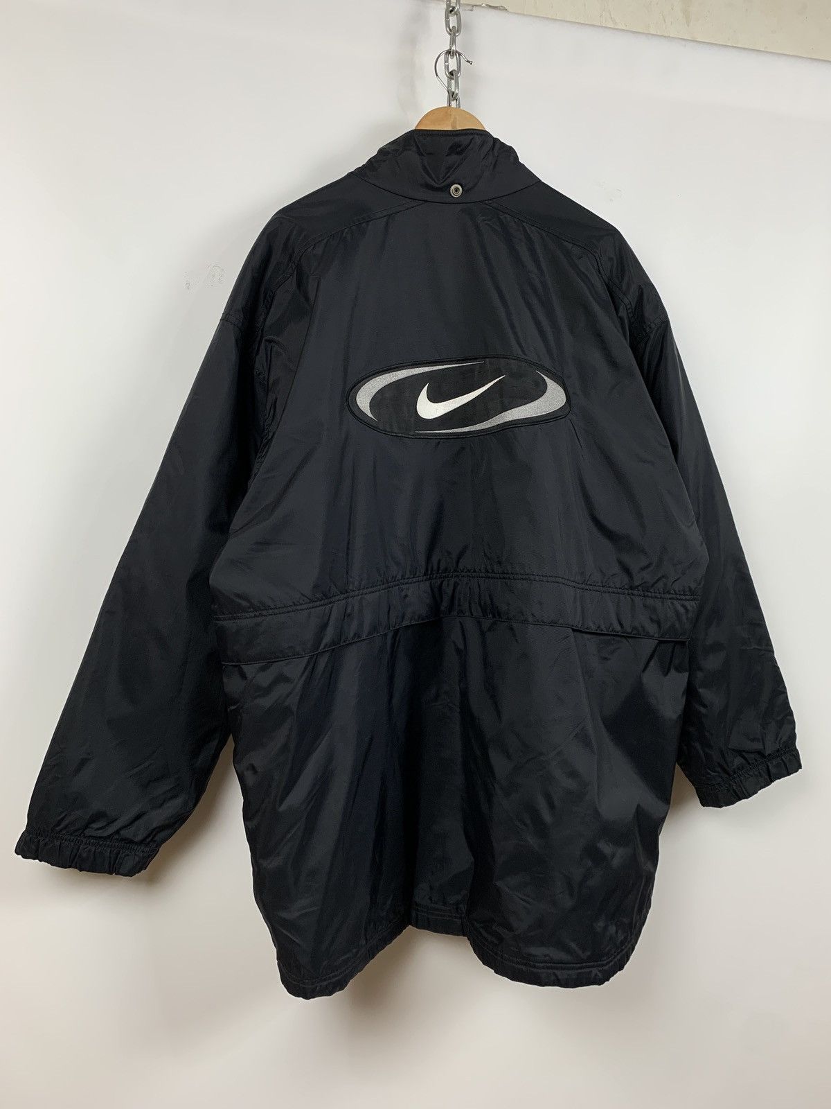 Nike 90s Vintage Nike Big Logo Embroidered Swoosh Coat Jacket Size US XXL / EU 58 / 5 - 8 Thumbnail