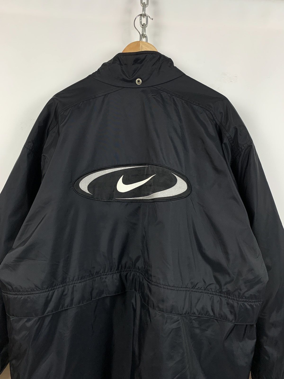 Nike 90s Vintage Nike Big Logo Embroidered Swoosh Coat Jacket Size US XXL / EU 58 / 5 - 3 Thumbnail
