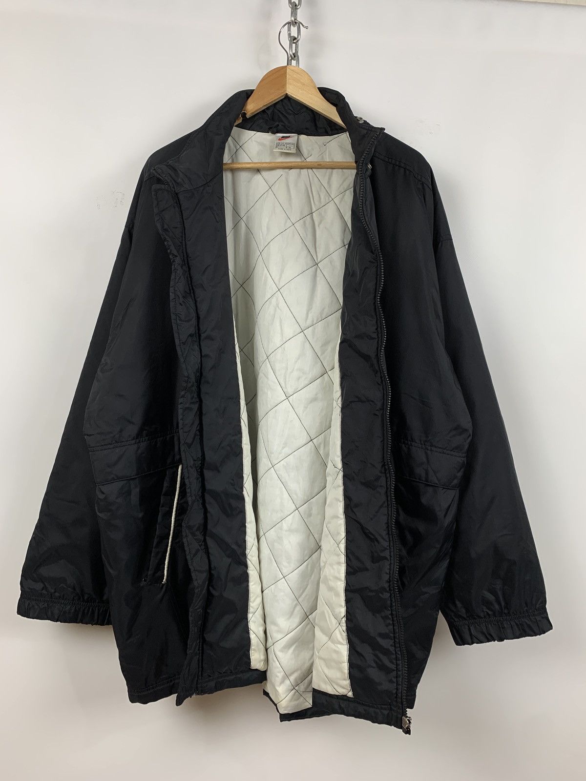Nike 90s Vintage Nike Big Logo Embroidered Swoosh Coat Jacket Size US XXL / EU 58 / 5 - 7 Thumbnail