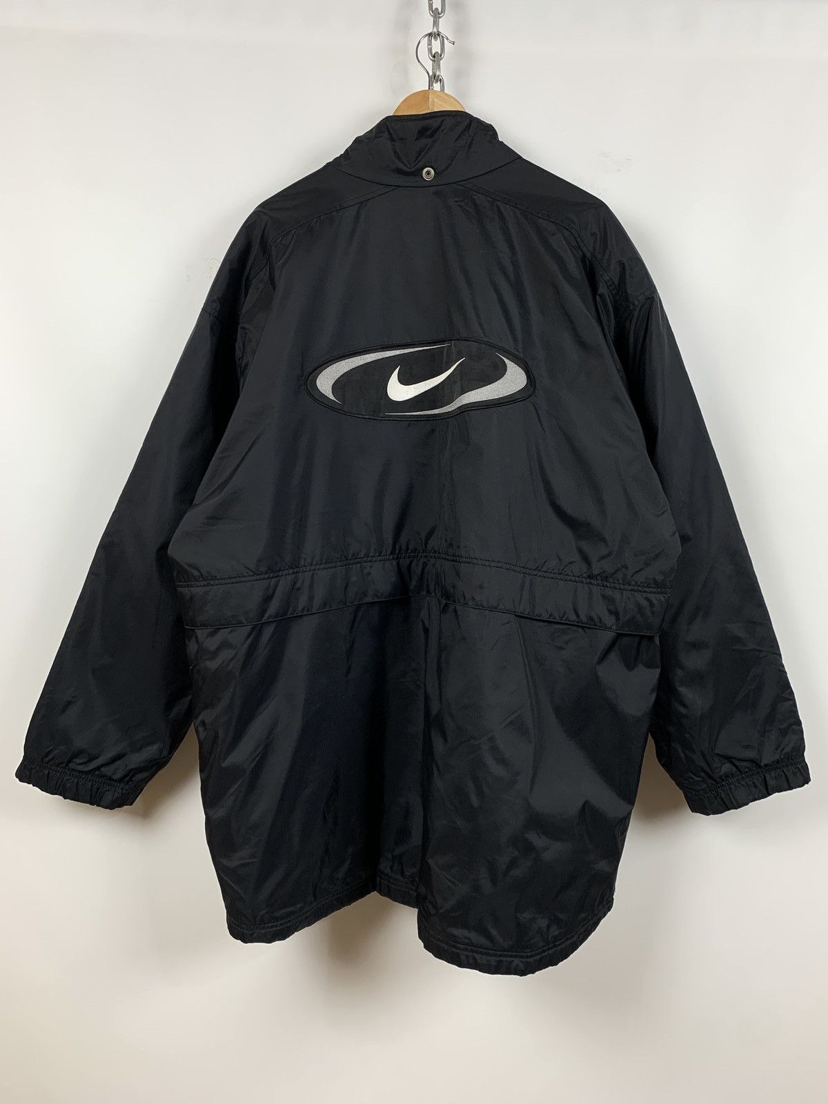 Nike 90s Vintage Nike Big Logo Embroidered Swoosh Coat Jacket Size US XXL / EU 58 / 5 - 1 Thumbnail