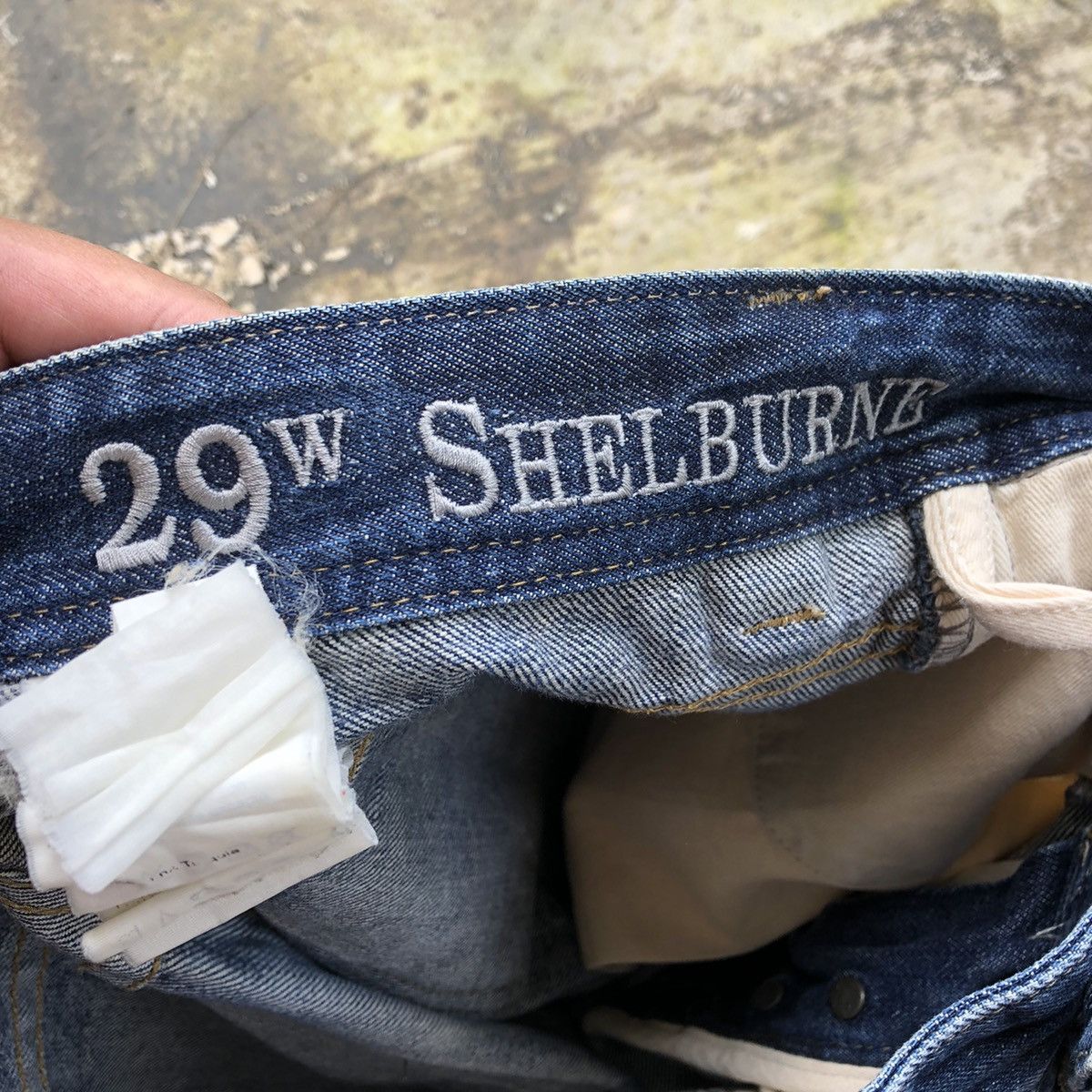 Timberland × Vintage 🔥Thrash🔥Timberland Blue Wash Rips Distress Selvedge Jeans Size US 30 / EU 46 - 16 Thumbnail