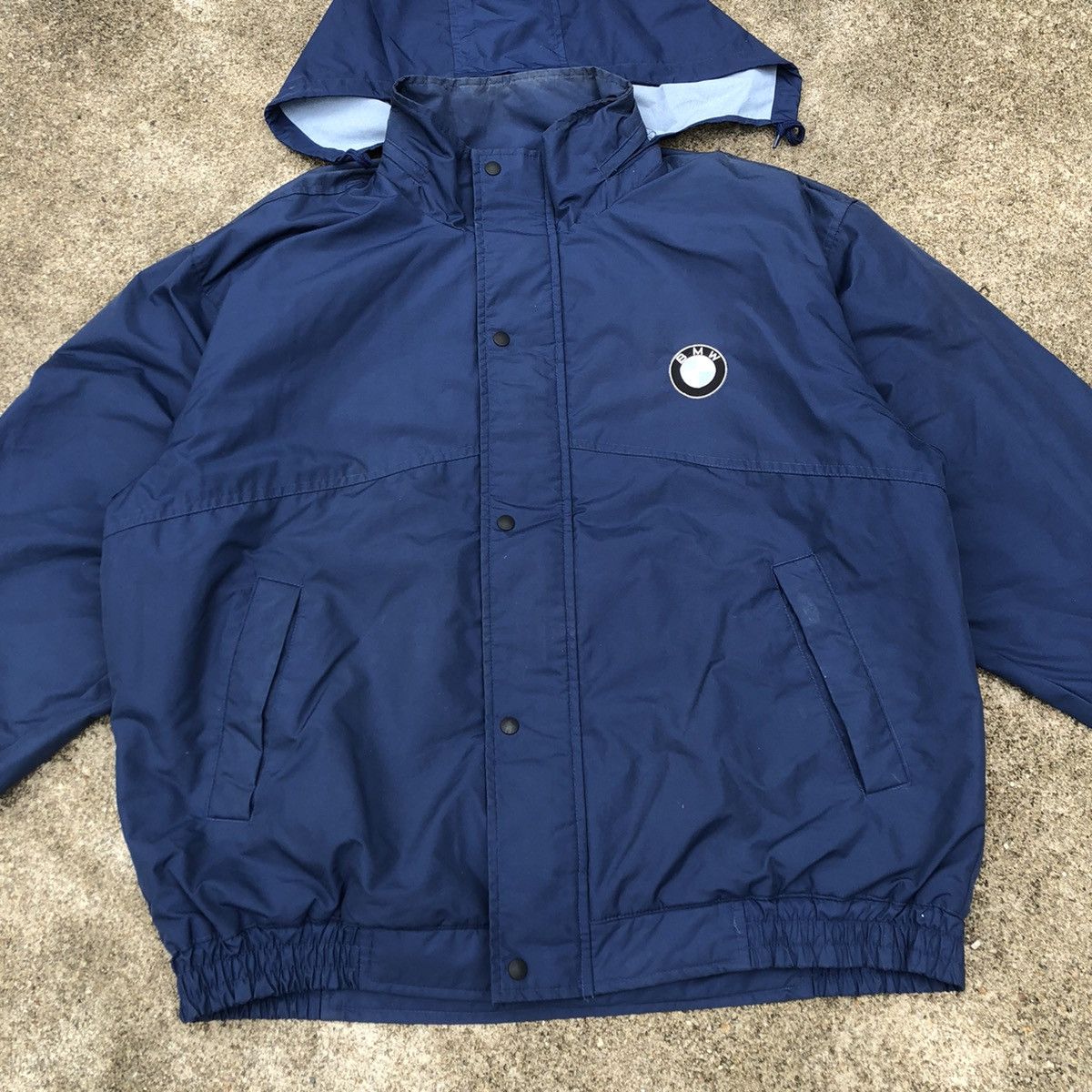 BMW × Sports Specialties 🔥Rare🔥BMW Racing Fleece Inside Bomber Jacket With Hoodie Size US L / EU 52-54 / 3 - 4 Thumbnail