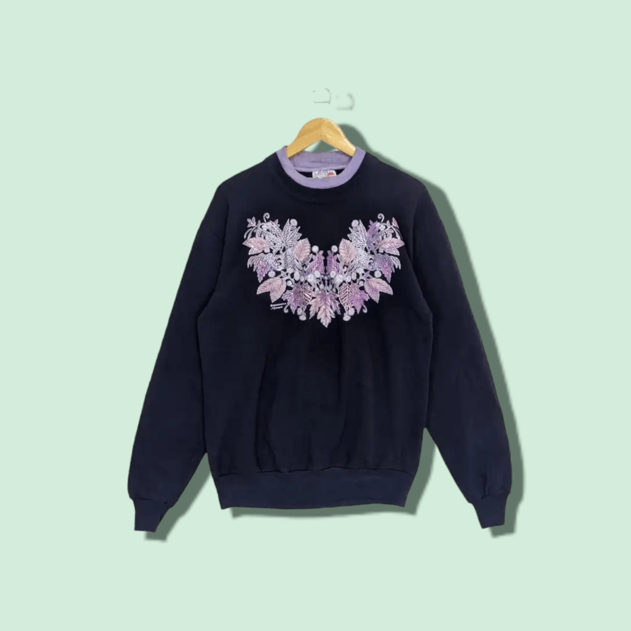 Vintage Vintage 90's MORNING SUN Flower Full Image Jumper Sweatshirt Size US M / EU 48-50 / 2 - 1 Thumbnail