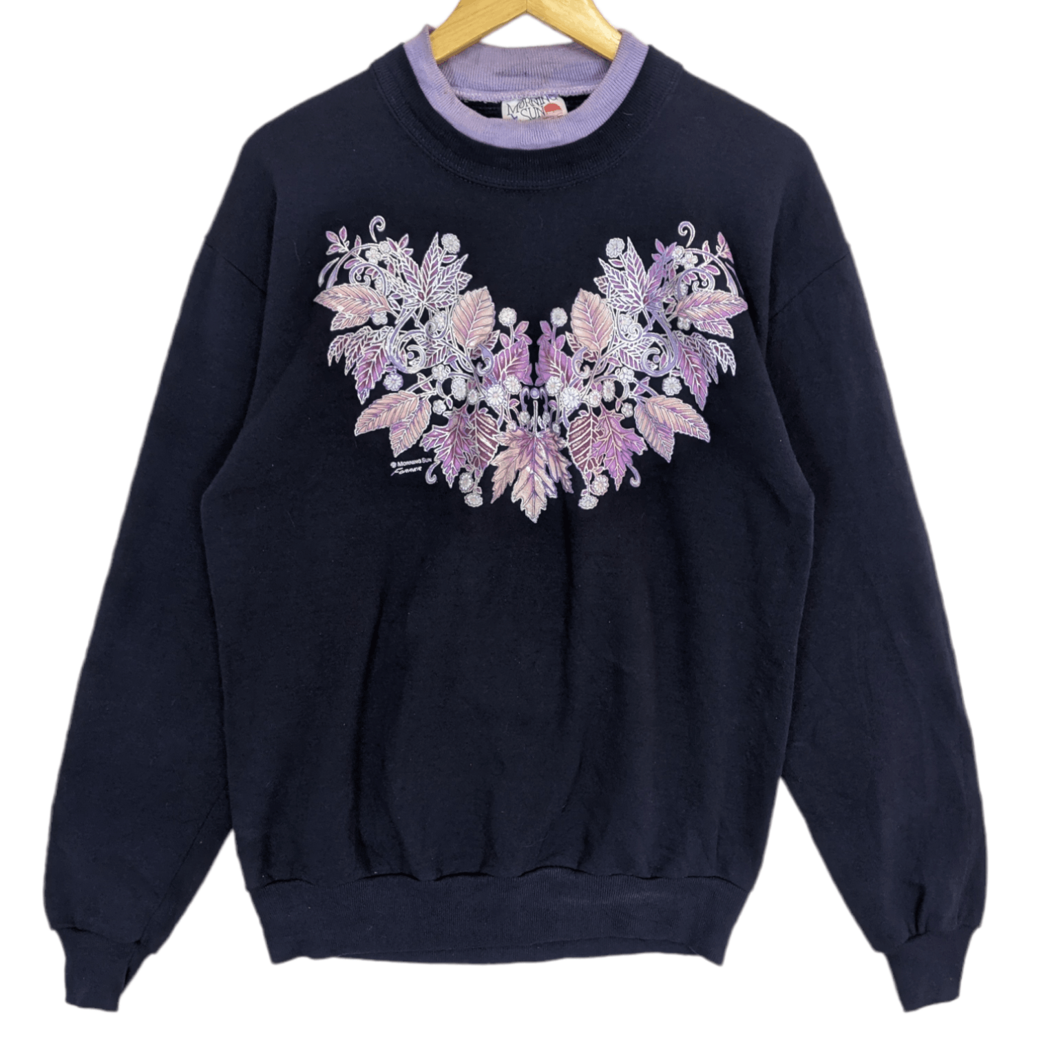 Vintage Vintage 90's MORNING SUN Flower Full Image Jumper Sweatshirt Size US M / EU 48-50 / 2 - 2 Thumbnail