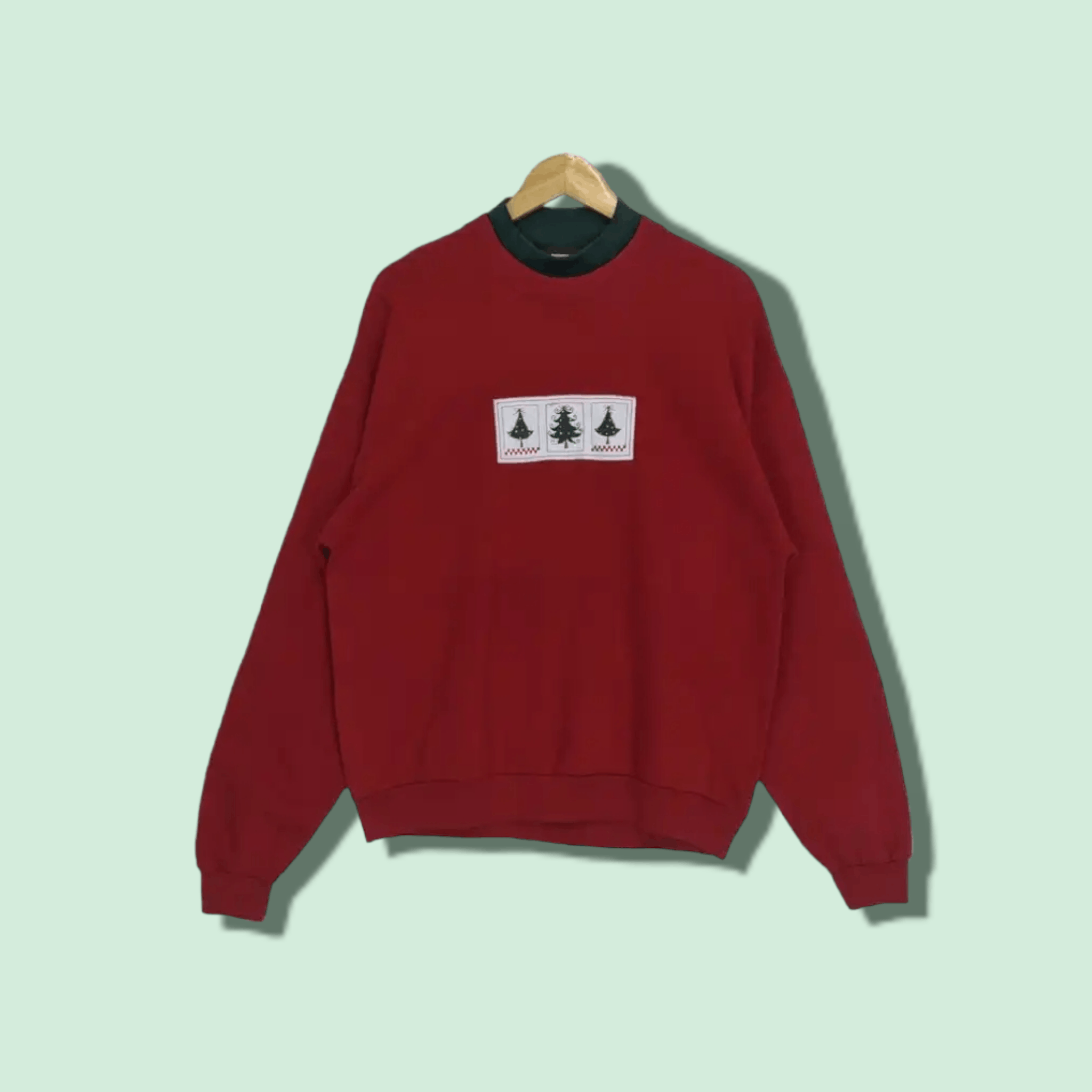 Vintage Vintage 90's CHRISTMAS TREE Christmas Jumper Sweatshirt Size US L / EU 52-54 / 3 - 1 Thumbnail