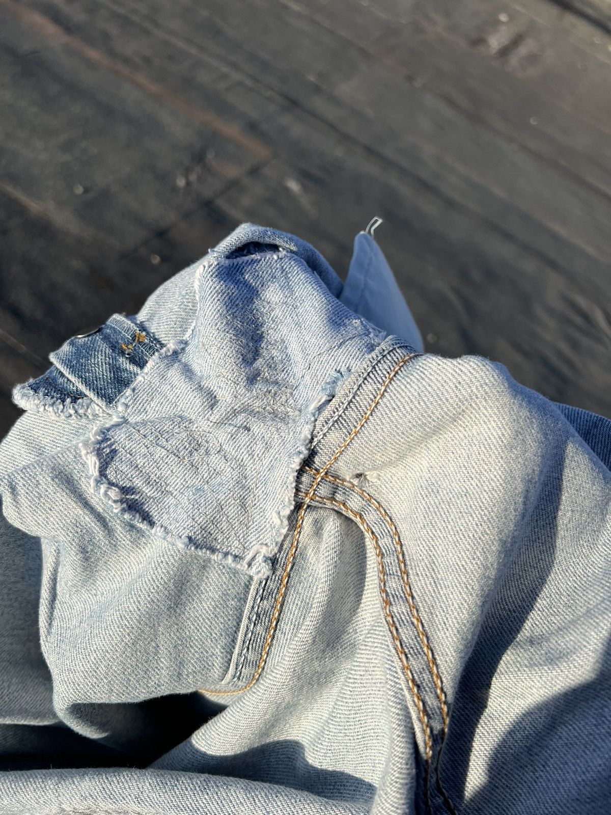 Levi's × Levi's Vintage Clothing × Vintage Vintage Levi’s 501 Light Blue Distressed Denim Pant Size US 34 / EU 50 - 19 Thumbnail