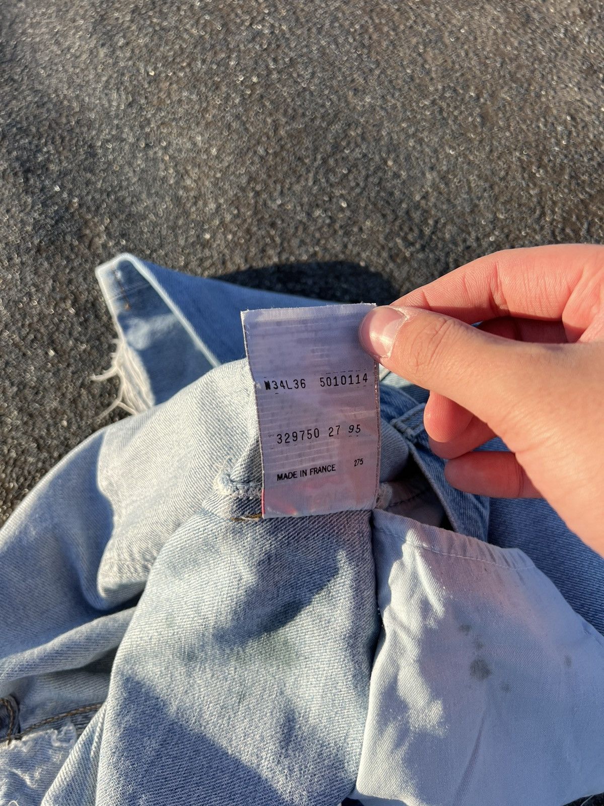 Levi's × Levi's Vintage Clothing × Vintage Vintage Levi’s 501 Light Blue Distressed Denim Pant Size US 34 / EU 50 - 16 Thumbnail
