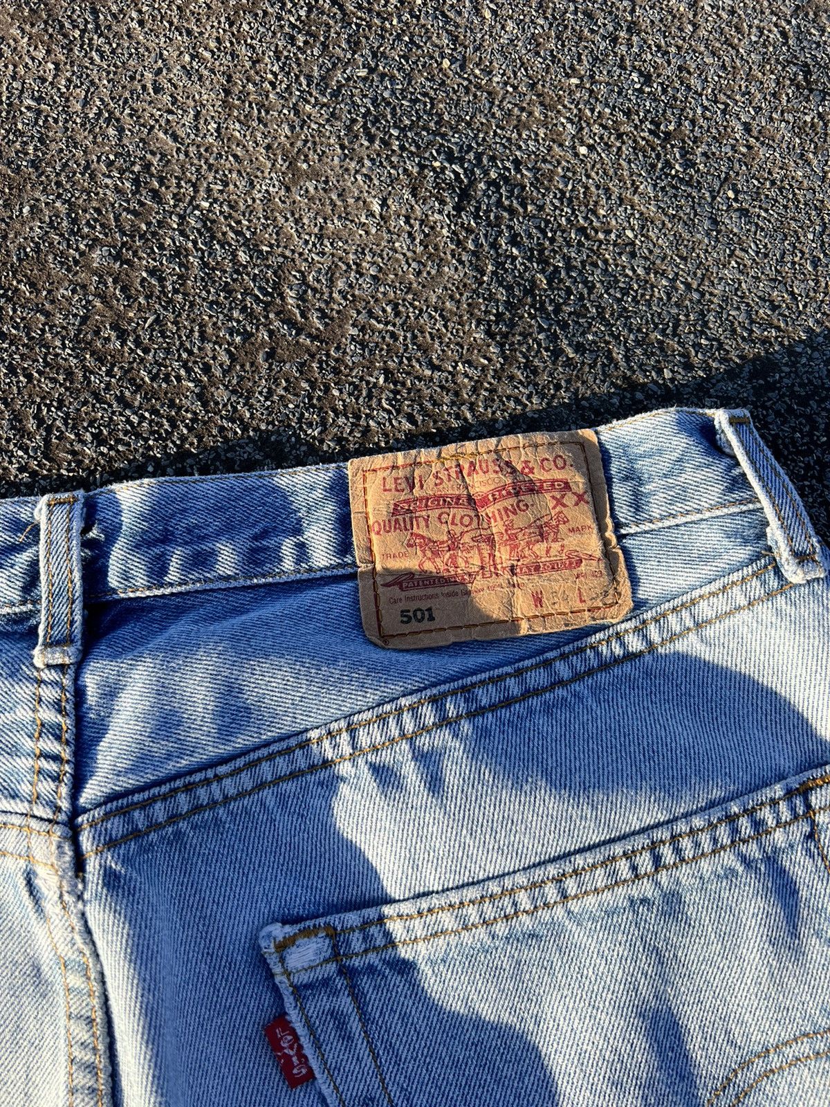 Levi's × Levi's Vintage Clothing × Vintage Vintage Levi’s 501 Light Blue Distressed Denim Pant Size US 34 / EU 50 - 15 Thumbnail