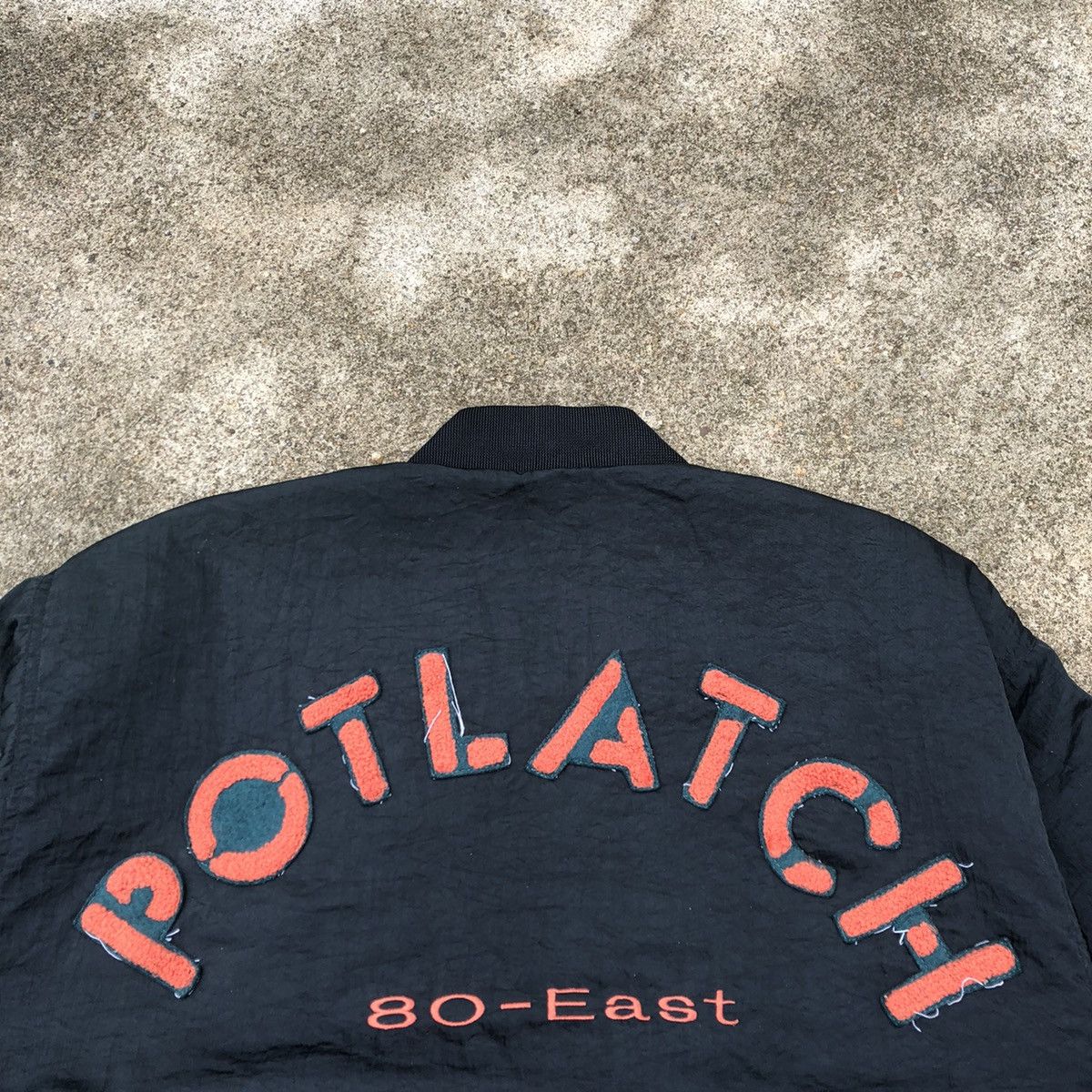 Japanese Brand × Vintage 🔥Rare🔥🇯🇵POTLATCH 80-East Reversible Flight Bomber Jacket Size US L / EU 52-54 / 3 - 5 Thumbnail