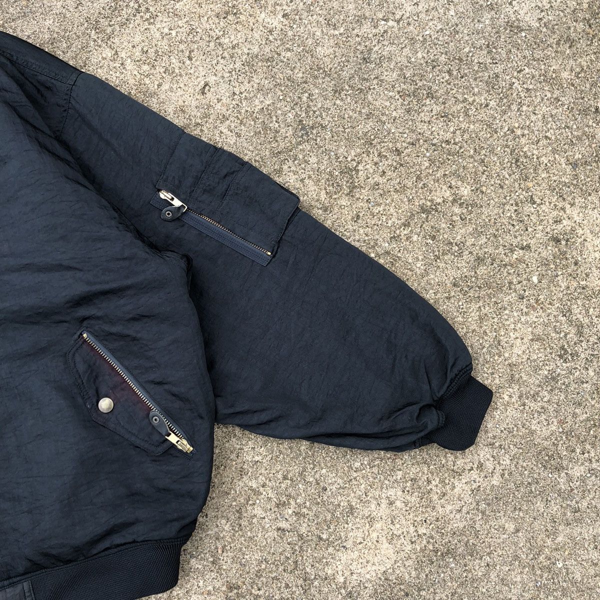 Japanese Brand × Vintage 🔥Rare🔥🇯🇵POTLATCH 80-East Reversible Flight Bomber Jacket Size US L / EU 52-54 / 3 - 7 Thumbnail