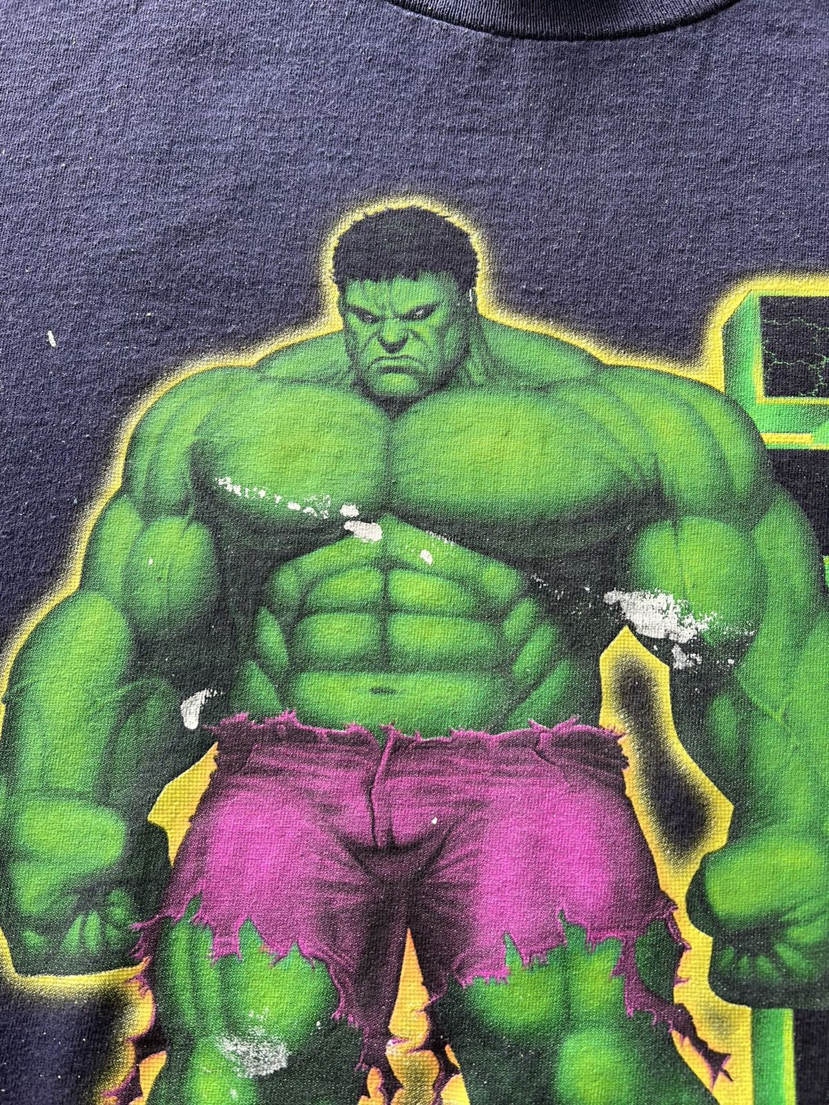 Band Tees Vintage 2003 Hulk Marvel Movie Purple Tee Size US M / EU 48-50 / 2 - 4 Thumbnail