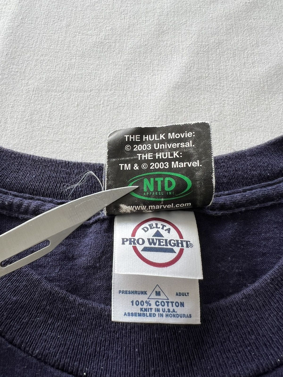 Band Tees Vintage 2003 Hulk Marvel Movie Purple Tee Size US M / EU 48-50 / 2 - 15 Thumbnail