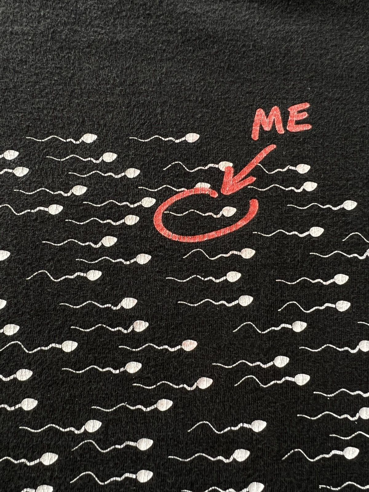 Band Tees Vintage 2000s Born 2B Unique Me Sperm Black Tee Size US L / EU 52-54 / 3 - 5 Thumbnail