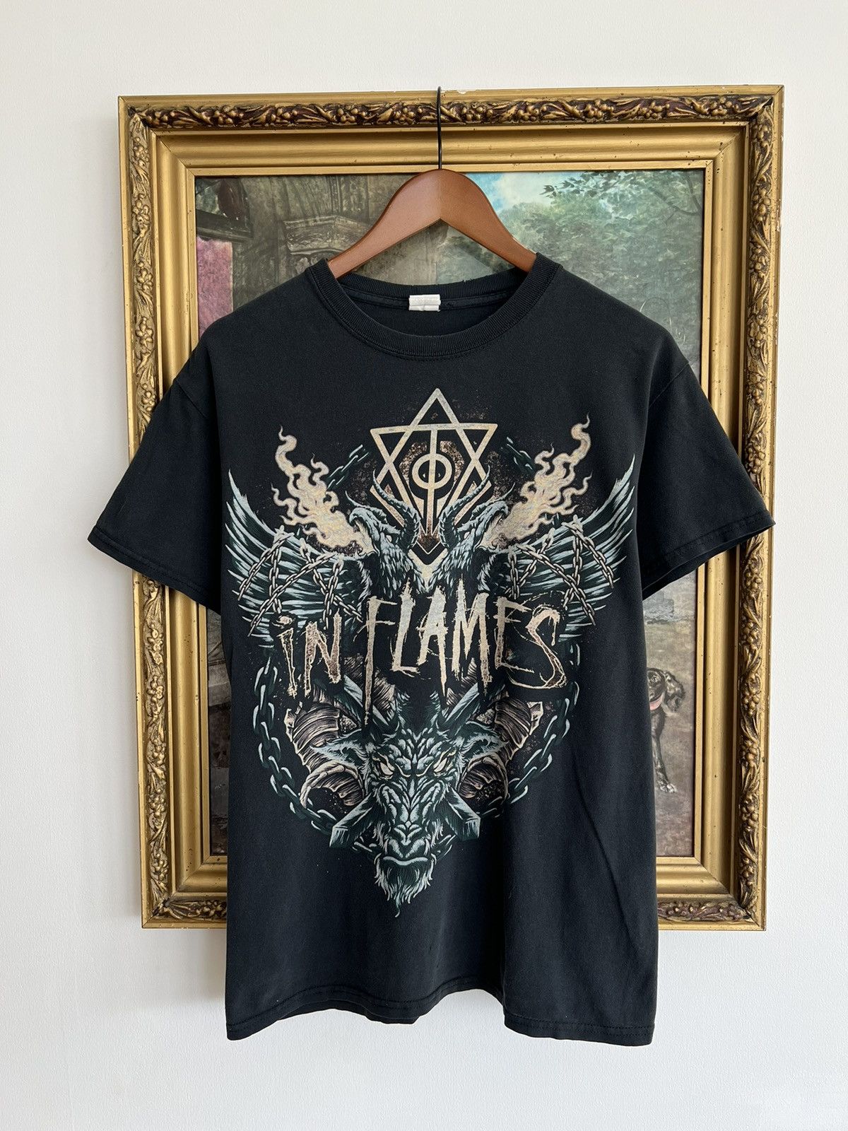 Band Tees Vintage 2000s In Flames Band Black Tee Size US M / EU 48-50 / 2 - 1 Thumbnail