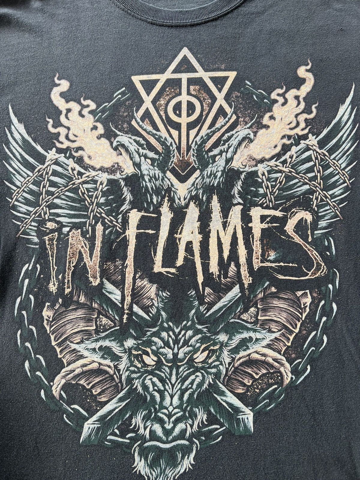 Band Tees Vintage 2000s In Flames Band Black Tee Size US M / EU 48-50 / 2 - 4 Thumbnail