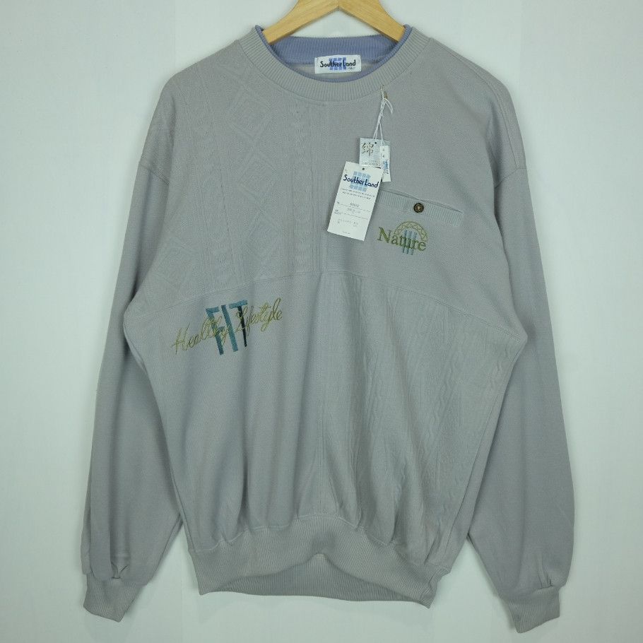 Japanese Brand Vintage 90's SOUTHER LAND Classic Retro Sweatshirts Size US XL / EU 56 / 4 - 2 Thumbnail