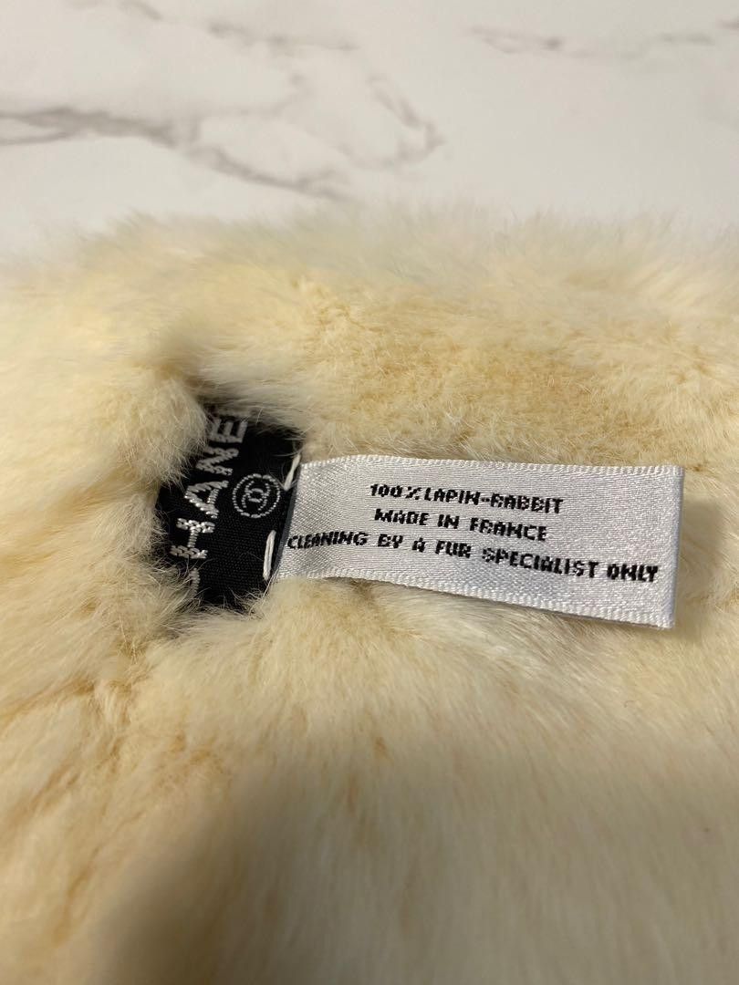 Chanel Vintage Chanel CC logo rabbit fur cuff /bracelet Size ONE SIZE - 2 Thumbnail