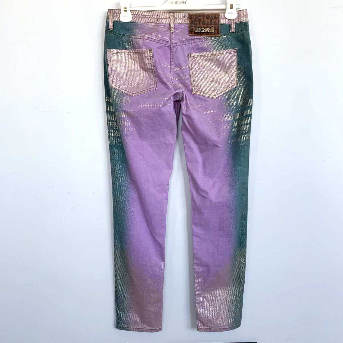 Just Cavalli Roberto Cavalli Jeans Pants Printed y2k Print 90s Purple Size 28" / US 6 / IT 42 - 5 Thumbnail