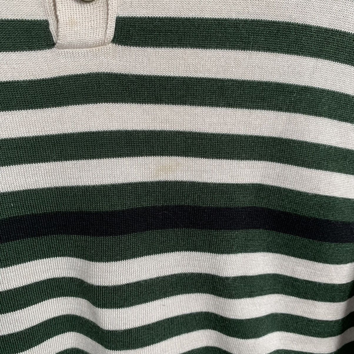 Gucci GUCCI Sweater Vintage Striped Jumper Black Green Beige Size US M / EU 48-50 / 2 - 3 Thumbnail